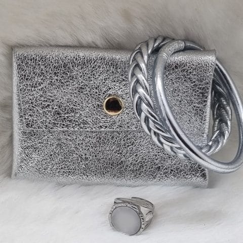 Bague En Argent Sterling Avec Zircon Rose - Taille 56 - Occasion - Poinçon Visible
