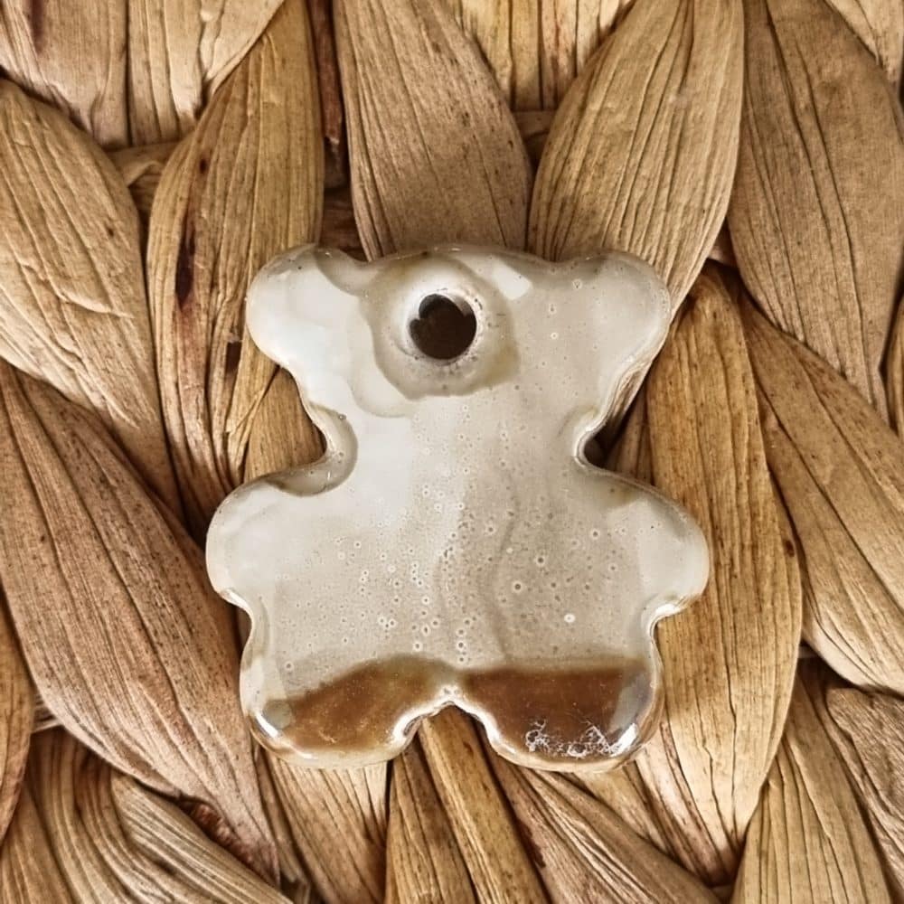 50 Perles En Céramique Porcelaine Goutte 24mm - Noires, Marron, Mauve - Fait Main - Neuf