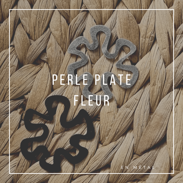 Perle Plate en Fleur