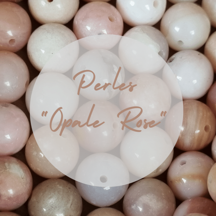 perle "opale rose"