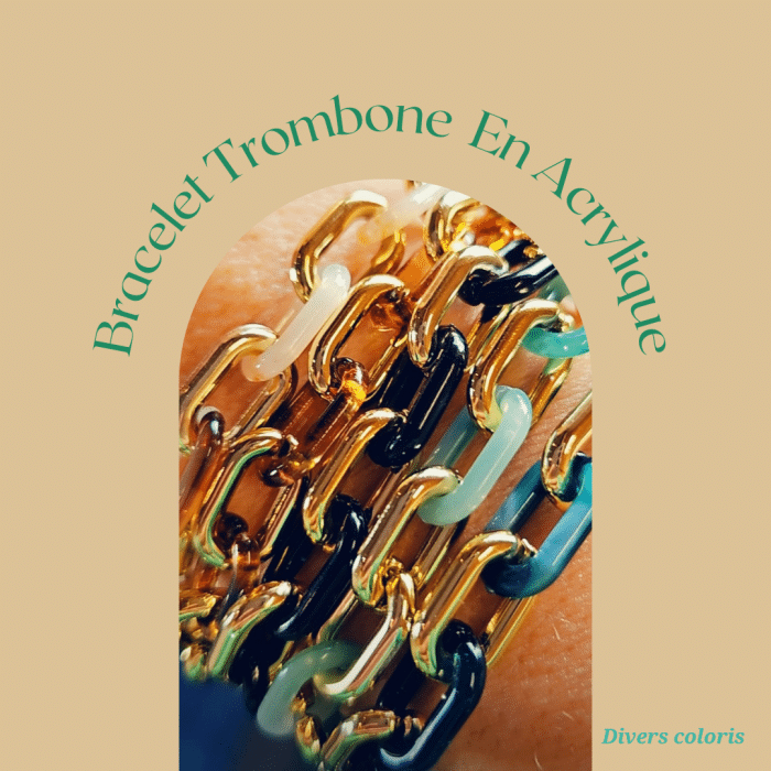 bracelet chaine trombone acrylique page d'accueil