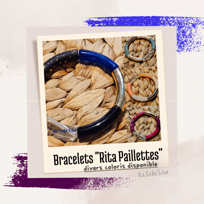 bracelet rita paillette élastique page d'accueil