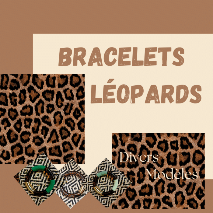 Bracelet Léopard divers modèles page d'accueil bracelets élastiques By Créa'Lise en Vendée!