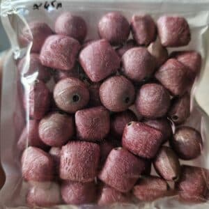 Lot de perles en plastique rose rouge, By Créa'Lise