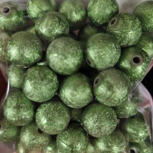 Lot de perles en plastique vert, By Créa'Lise