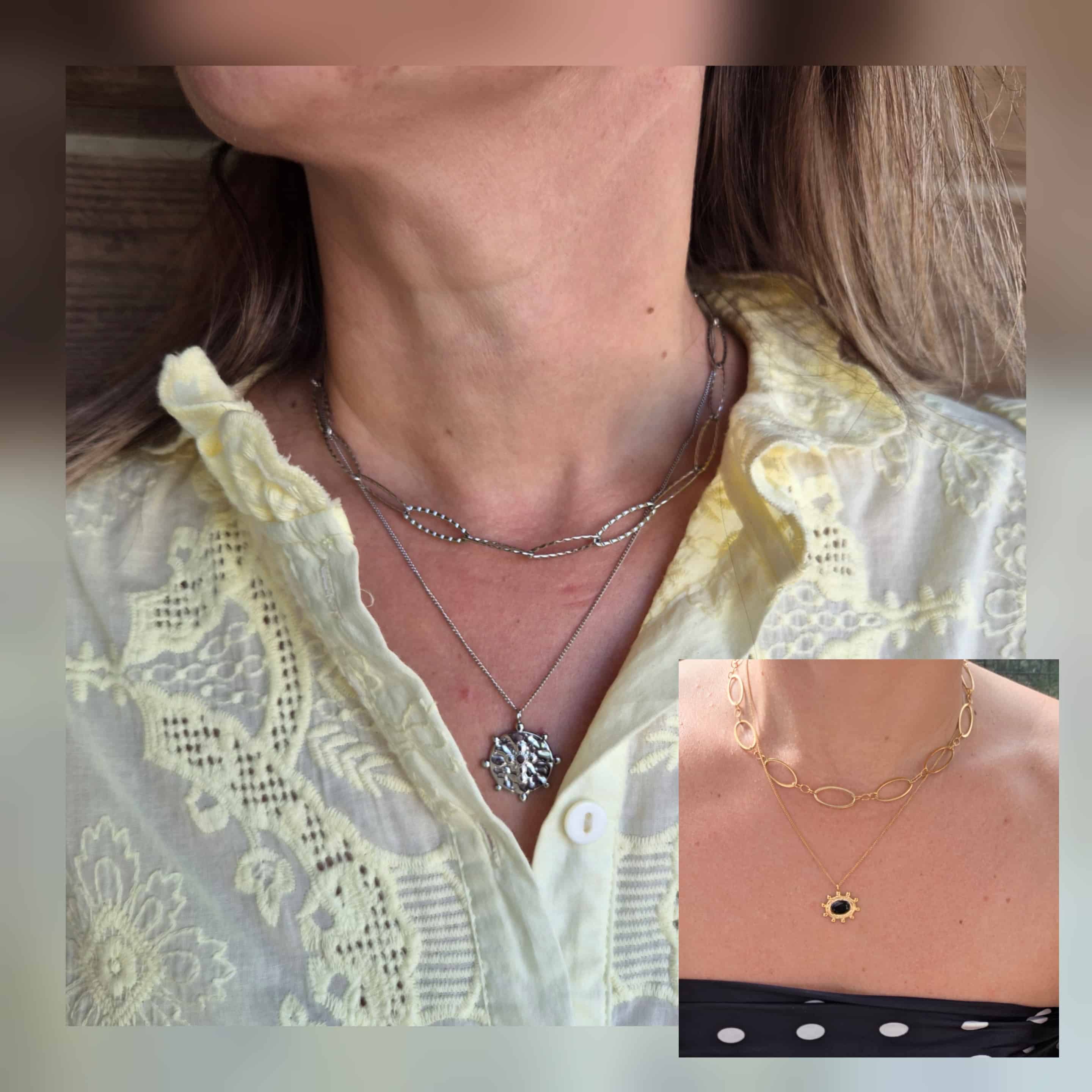 collier chris collier double rang les 2coloris page d'accueil Collier Chris collier double rangs les 2coloris page d'accueil
